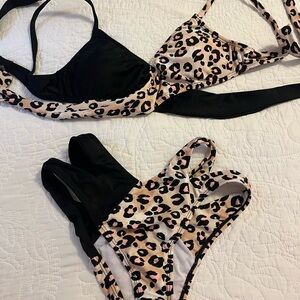 Vizcaya Swimwear Leopard Print Small Women’s Bikini